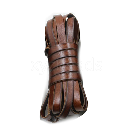 Soft Flat Leather Jewelry Cord WL-WH0008-02C-02-1