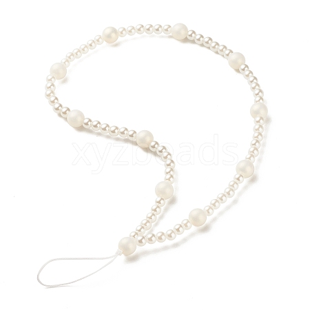 Spray Painted Acrylic Beads Mobile Straps HJEW-JM00683-02-1