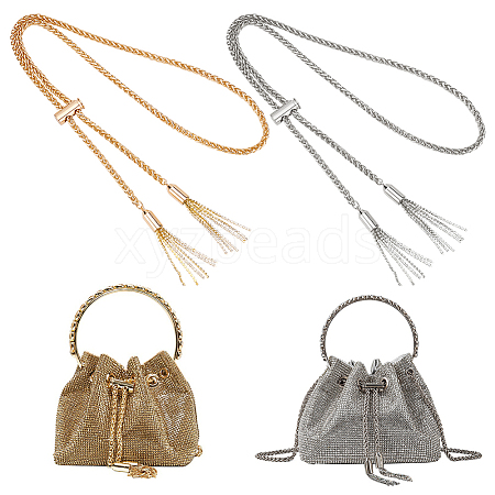 WADORN 2 Sets 2 Colors DIY Iron Bucket Bag Drawstring Kits FIND-WR0009-34-1