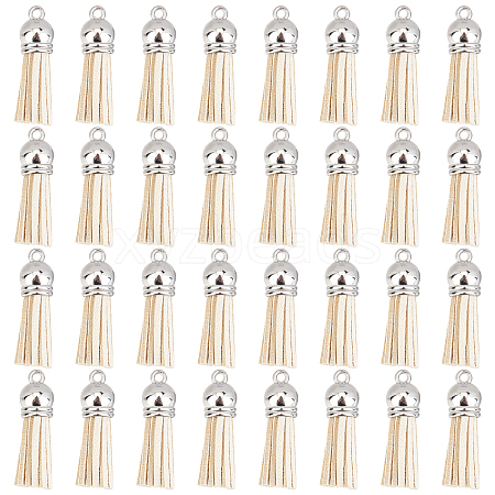 100Pcs Faux Suede Tassel Pendant Decorations FIND-SC0002-29D-1