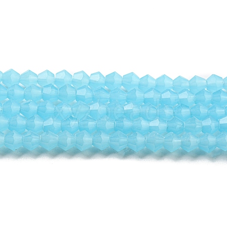 Imitation Jade Glass Beads Strands GLAA-F029-J4mm-03-1