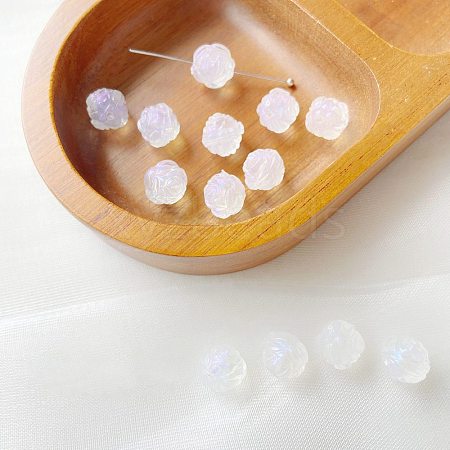 10Pcs Transparent Acrylic Beads PW-WGF8A78-05-1