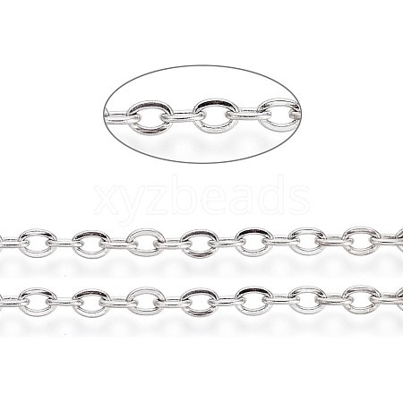 Tarnish Resistant 304 Stainless Steel Cable Chains CHS-L024-018P-1