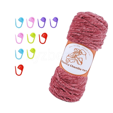 Wool Chunky Chenille Yarn PW-WG03A20-21-1