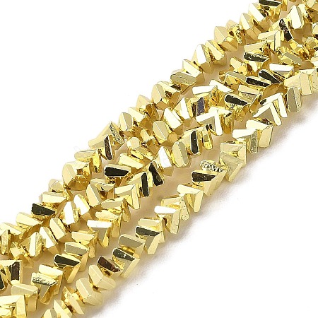 Electroplate Glass Beads Strands X-EGLA-D030-16A-03-1