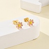 304 Stainless Steel Enamel Stud Earrings EJEW-B009-18G-3