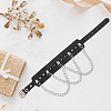 1Pc Punk PU Leather Necklaces NJEW-CL0001-24-7