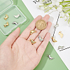 SUPERFINDINGS 12Pcs 2 Colors Brass Pendants KK-FH0003-37-3