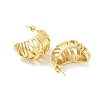 PVD Vacuum Plating 304 Stainless Steel Teardrop Stud Earrings for Women EJEW-G401-08G-2