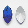 Pointed Back Glass Rhinestone Cabochons RGLA-T083-9x18mm-11-2