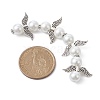 Angel Fairy Shape Glass Pearl Beads Strands AJEW-JB01180-02-3