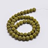 Natural Lava Rock Round Bead Strands G-I124-10mm-01-3