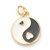 Brass Enamel Pendants KK-P200-11A-G-1