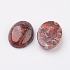 Natural Brecciated Jasper Flat Back Cabochons X-G-G741-18x25mm-02-2