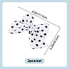 2Pcs Bowknot Polyester Shoe Decoration FIND-DR0001-64A-2