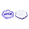 Transparent Printed Acrylic Cabochons TACR-N016-38-1