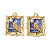 Printed Alloy Pendants ENAM-B028-13KCG-1