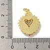 Brass Micro Pave Cubic Zirconia Pendants KK-N254-136E-G-3