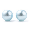 Spray Painted ABS Plastic Imitation Pearl Beads OACR-T015-05C-07-2