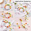 20Pcs 10 Colors Rondelle Silicone Beads JX323A-01-7