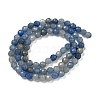 Dyed & Heated Natural Blue Aventurine Beads Strands G-E571-A10-04-3