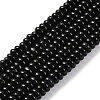 Natural Black Agate(Dyed & Heated) Beads Strands G-G177-F01-03-1