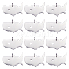 12Pcs 201 Stainless Steel Pendants STAS-UN0036-65-1