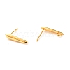 Brass Stud Earring Findings KK-F824-003G-2