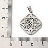 Non-Tarnish 304 Stainless Steel Pendants STAS-O005-23P-3