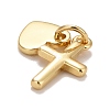 Rack Plating Real 18K Gold Plated Brass Pendants KK-E275-08G-2