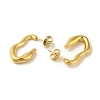 304 Stainless Steel Half Hoop Stud Earrings for Women EJEW-B054-20G-2