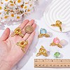 6Pcs Alloy Crystal Ball Holder AJEW-AR0005-40-3
