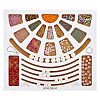 Wood Bead Design Board TOOL-WH0052-06-1