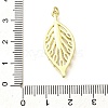 Rack Plating Brass Micro Pave Clear Cubic Zirconia Pendants KK-M309-26G-3