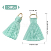 SUNNYCLUE 100Pcs Polycotton(Polyester Cotton) Tassel Pendant Decorations FIND-SC0002-38A-2