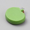 Opaque Resin Pendants RESI-CJC0029-001C-01-2