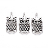 Tibetan Style Alloy Charms TIBEP-S319-082AS-RS-2