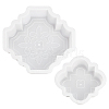 2Pcs Plastic Block Mold DIY Casting Concrete Wall Decorative Brick Moulds SIMO-WH0003-03-1