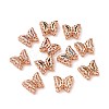 Eco-friendly Brass Cubic Zirconia Multi-Strand Links KK-D076-07B-RG-1