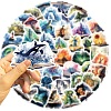 50Pcs Magic Book Theme PVC Plastic Sticker PW-WGA7961-01-3