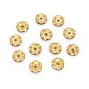 Iron Rhinestone Spacer Beads RB-A008-8MM-G-2