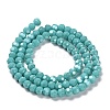 Electroplate Opaque Glass Beads Strands LS-EGLA-A035-P4mm-A12-2