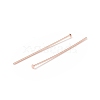 Brass Flat Head Pins KK-WH0058-03C-RG-2