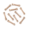 Ion Plating(IP) 304 Stainless Steel Links Connector Charms STAS-Q323-07RG-1