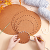   10 Sets 5 Style Flat Round Felt Fabric DIY-PH0009-24D-3