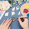 DIY Unfinished Wood Pendants Earring Making Kits DIY-PH0004-30-3