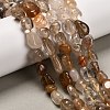 Natural Gold Rutilated Quartz Beads Strands G-P568-C09-01-1