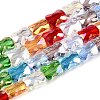 Transparent Glass Beads Strands GLAA-T023-A19-01-1