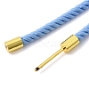 3MM Round Nylon Milan Cord Necklaces Making BJEW-H642-01G-32-3