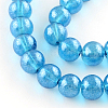 Transparent Spray Painted Glass Bead Strands DGLA-R050-4mm-11-1